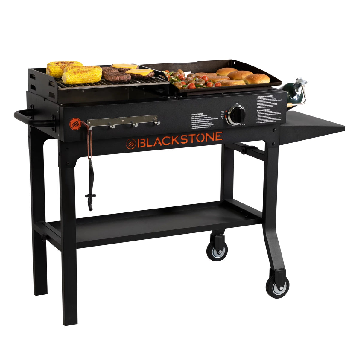 Propane Griddle and Charcoal Grill Combo Y68678