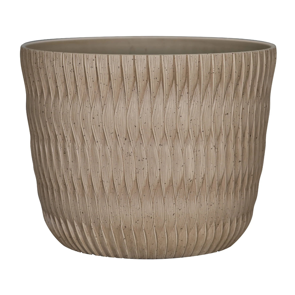 Black Resin Planter D693