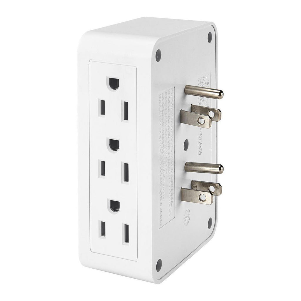 6 Outlet 3-Prong Side Entry Tap White X27617