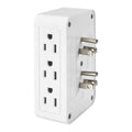 6 Outlet 3-Prong Side Entry Tap White X27617