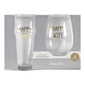 Wine & Beer Glass Set 2 Piece Glassware Z241