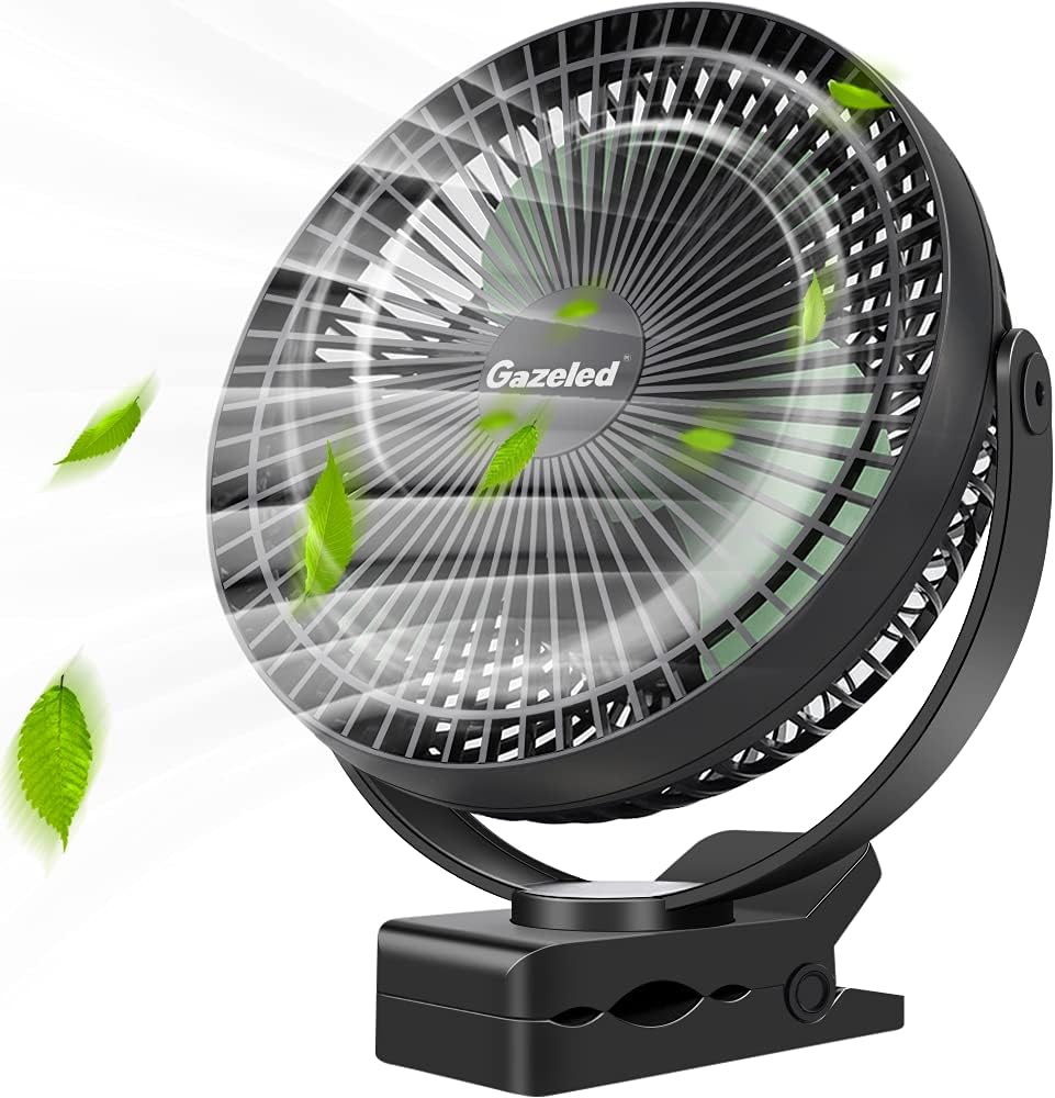Rechargeable 10000mAh 8 Inch Clip On Fan E958