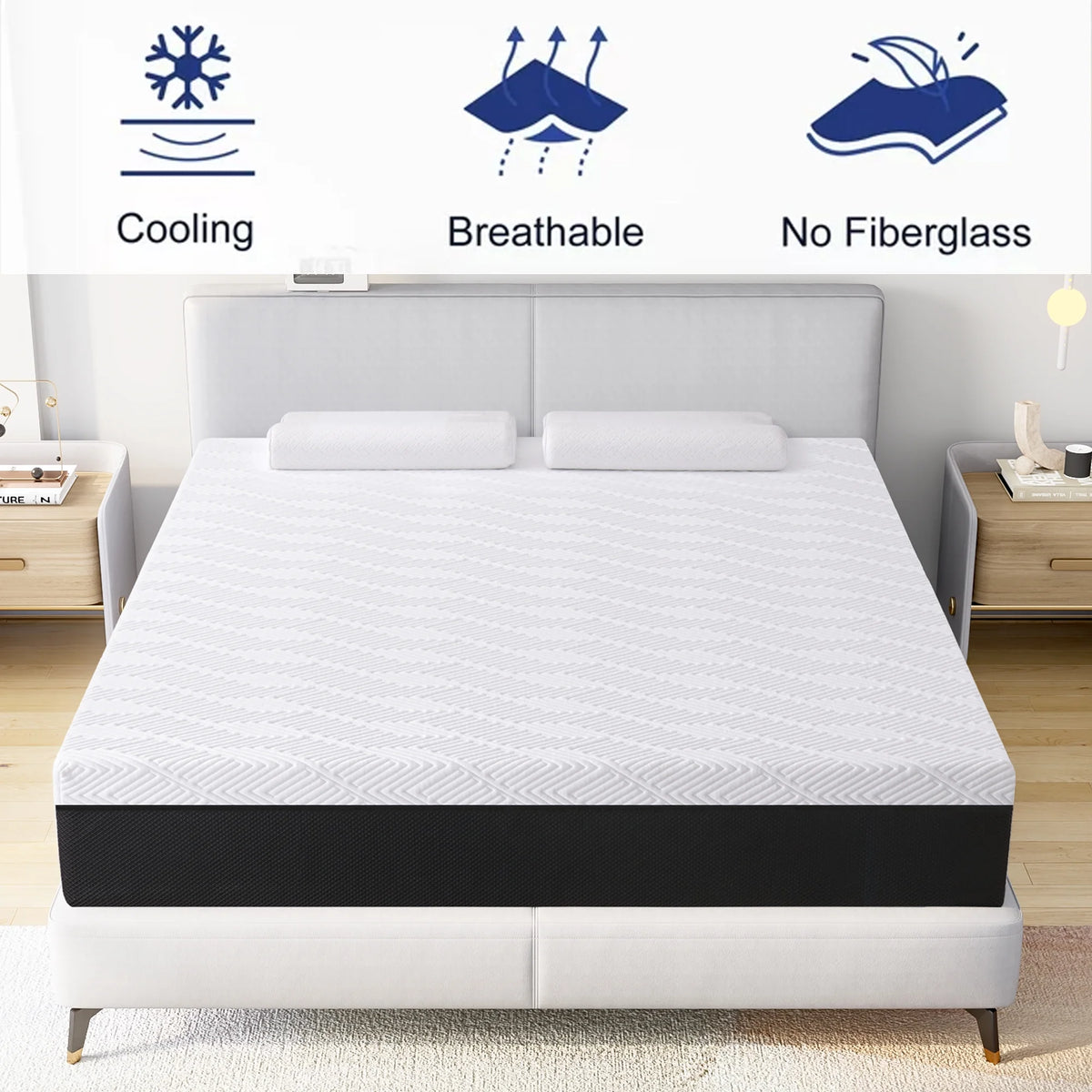 Queen 10 Cooling Gel Memory Foam Mattress T914071