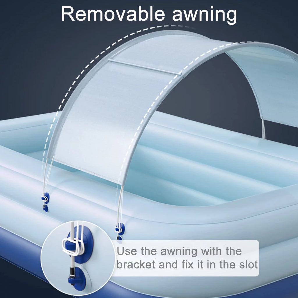 Automatic Inflatable Swimming Pool with Awning P628923