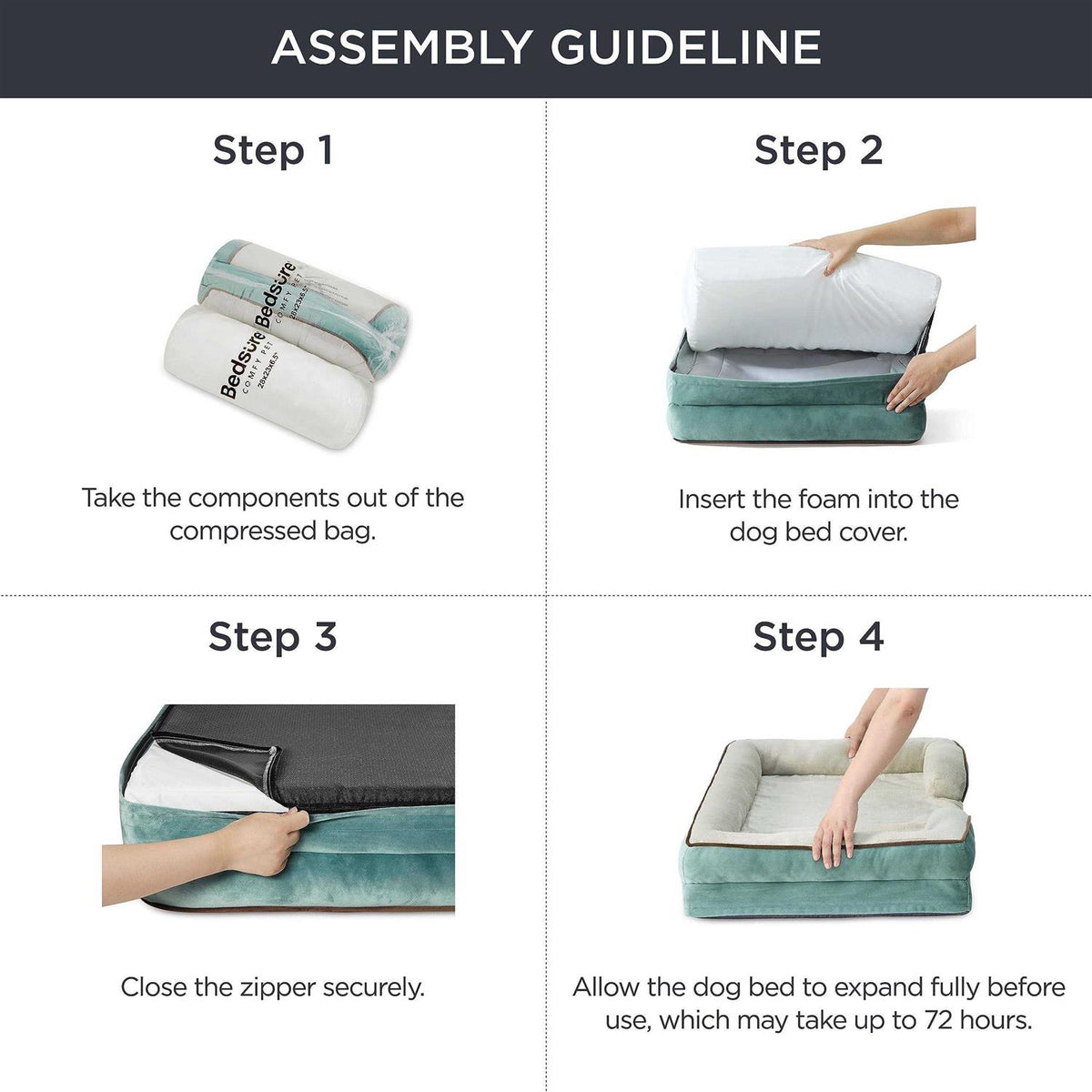 Washable Orthopedic Dog Bed H1969