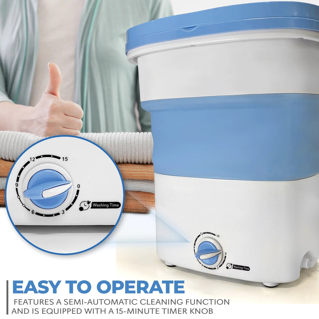 Foldable Lightweight Mini Washing Machine, 4.41 lbs Q91459