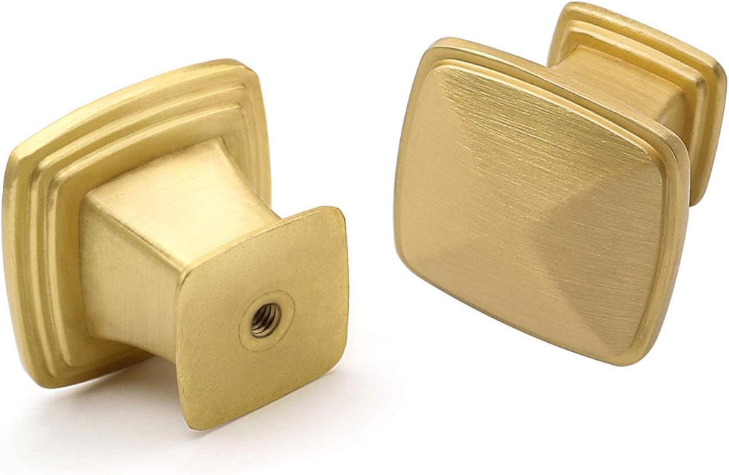 Brushed Brass Cabinet Knobs 10 Pack F686069