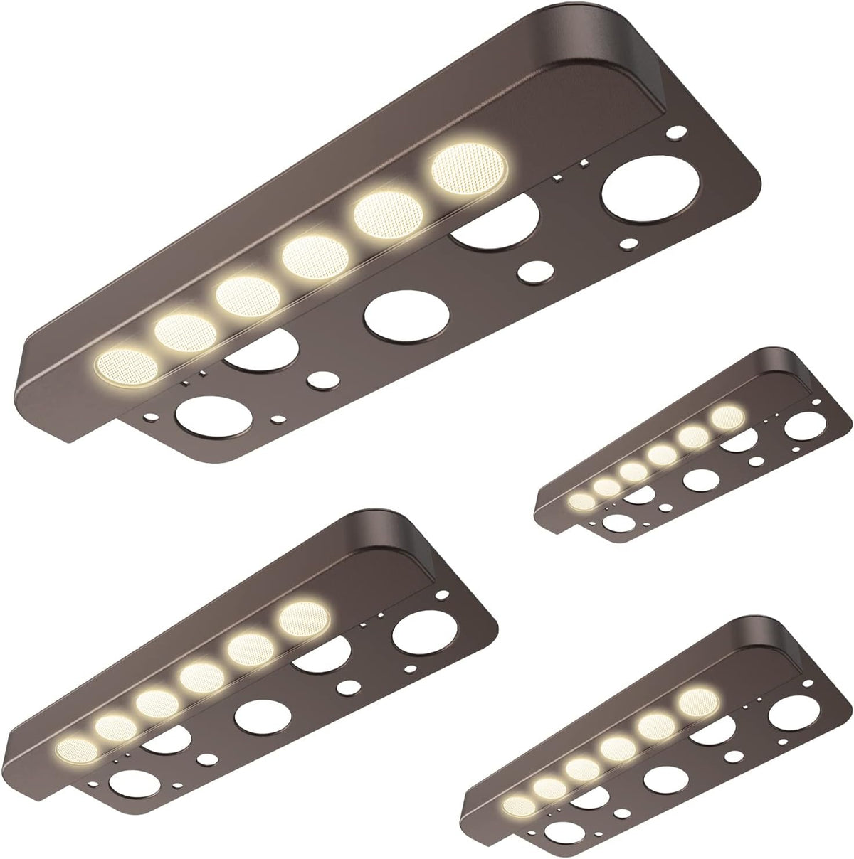 4-Pack 7-Inch LED Retaining Wall Lights O265634