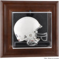 Brown Framed Wall-Mountable Mini Helmet Display Case V188