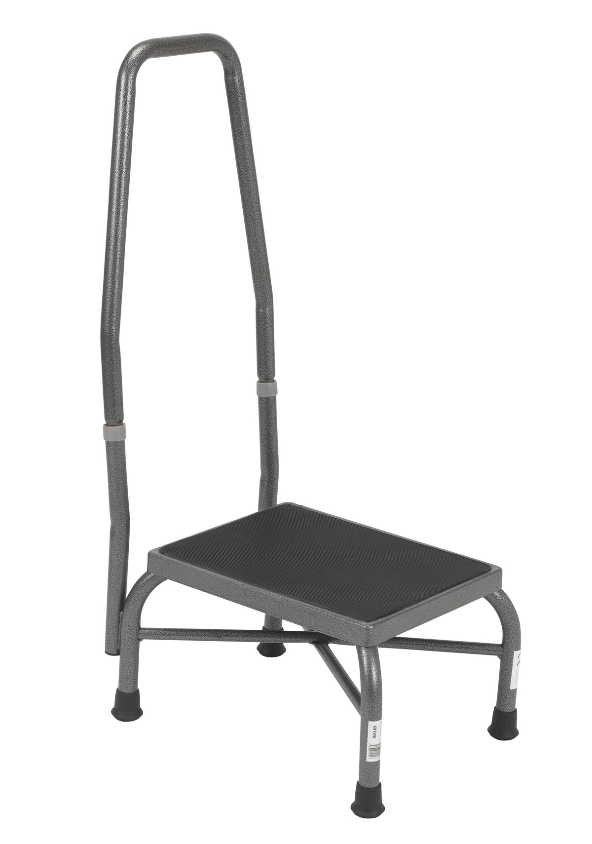 Heavy Duty Footstool with Handrail and Non Skid Rubber Platform T75165