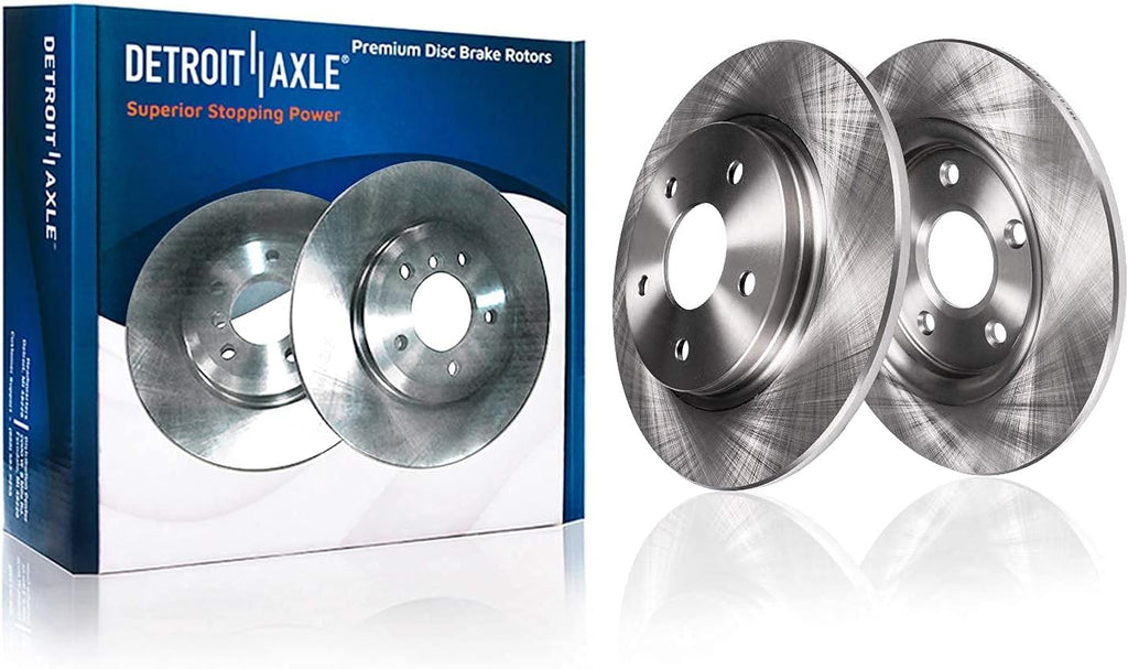 12 Rear Disc Rotors + Ceramic Brake Pads 4pc Set U459