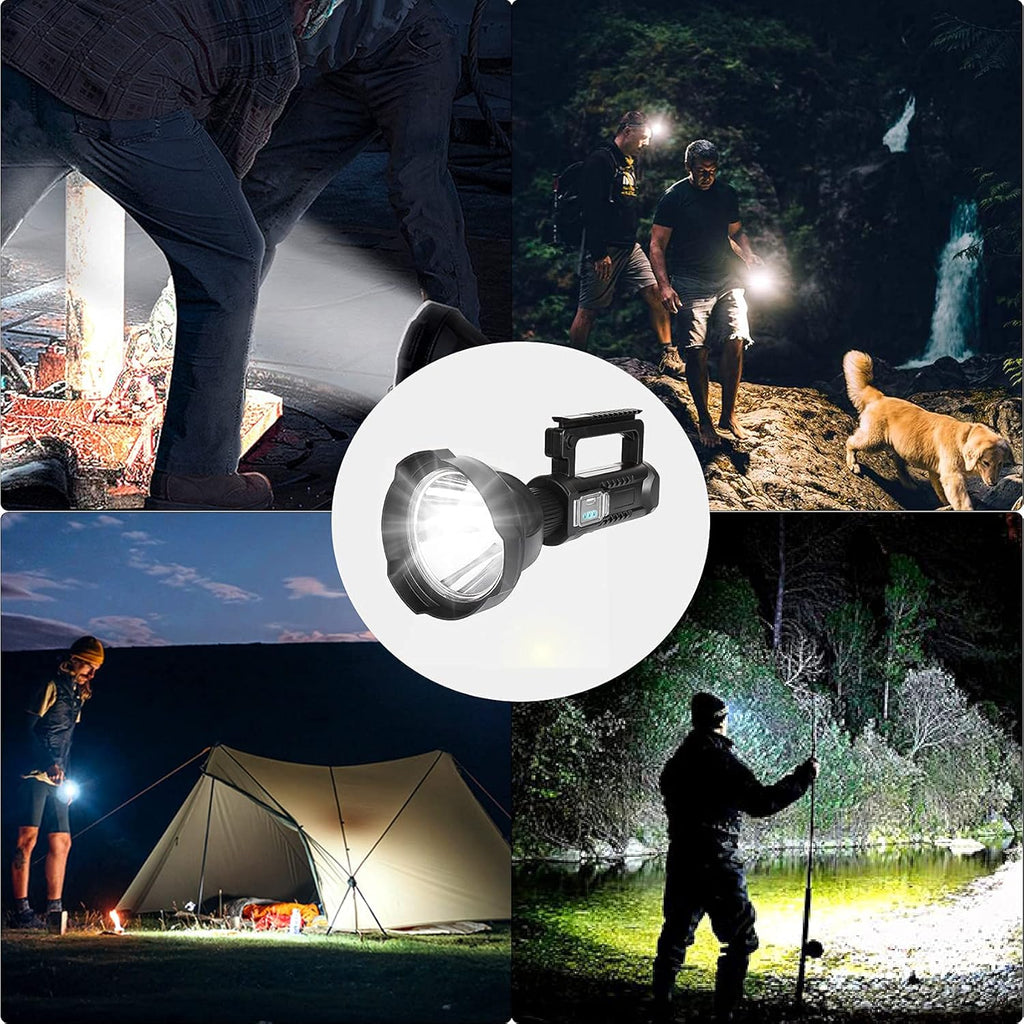 Rechargeable Handheld LED Flashlight 90000 High Lumens Waterproof A284341