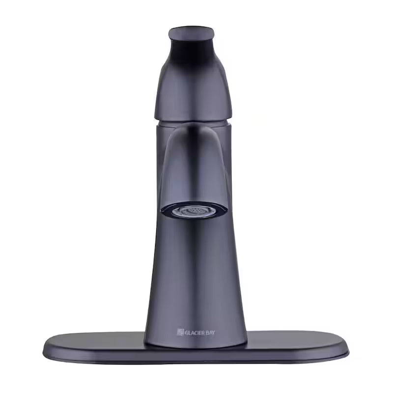 Single Handle Single Hole Bathroom Faucet Matte Black W59253