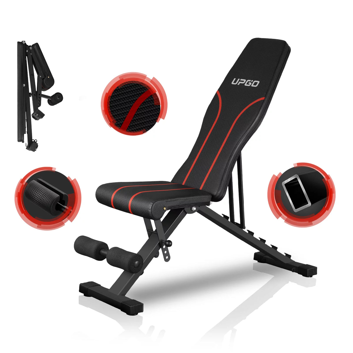 Adjustable Weight Bench 660lbs Capacity Foldable I920