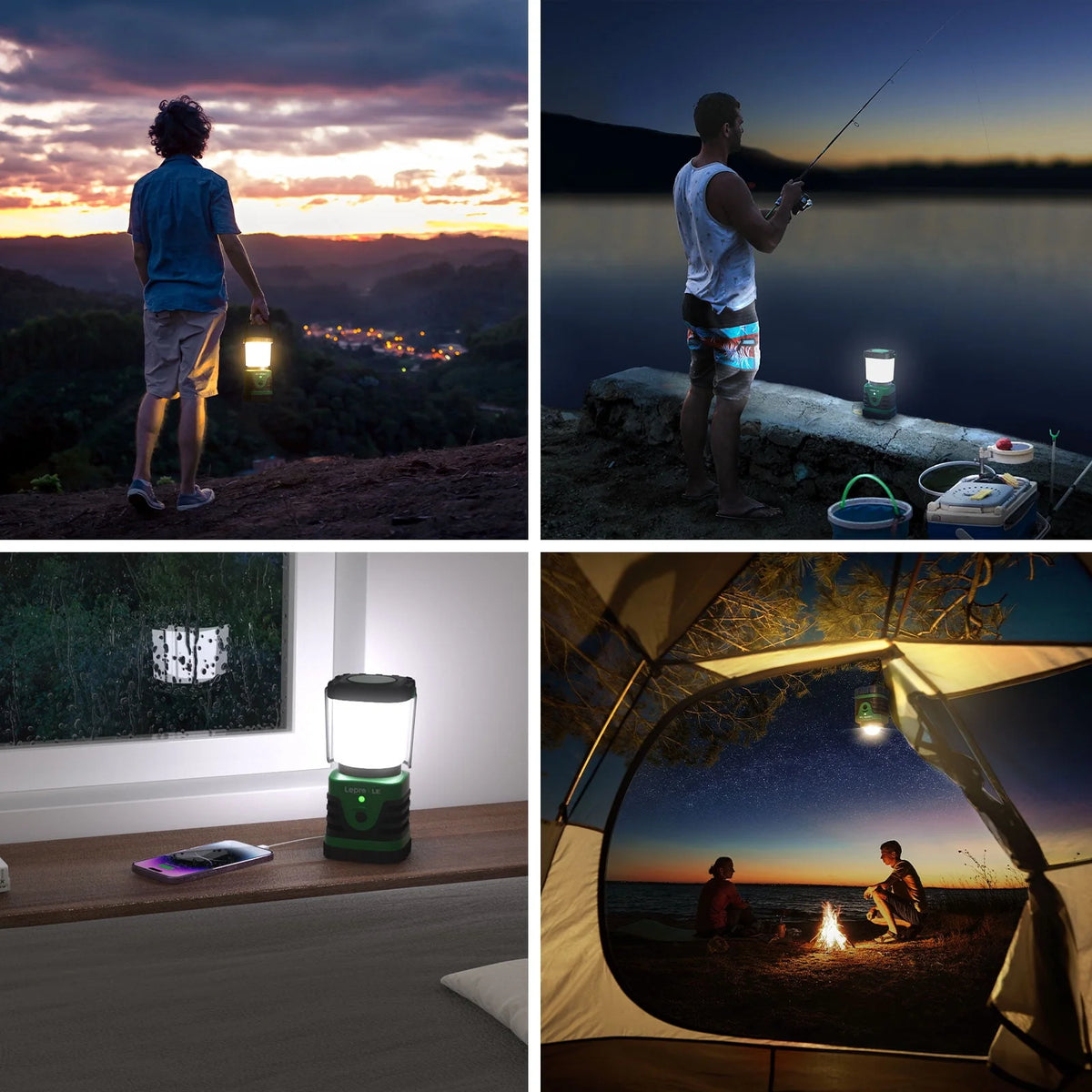 LED Camping Lantern Rechargeable 1000LM 4400mAh B852