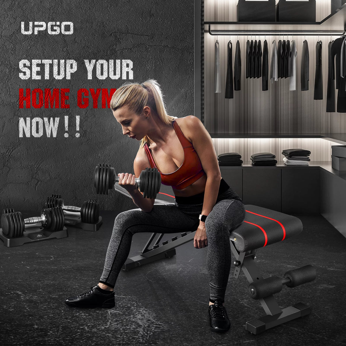 Adjustable Weight Bench 660lbs Capacity Foldable I920