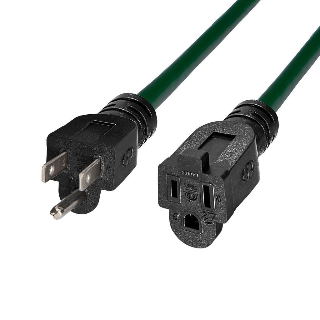 50 ft. 14/3 Gauge Outdoor Extension Cord, Green A743