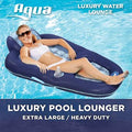 X-Large Inflatable Pool Float with Headrest, Backrest & Footrest E4288