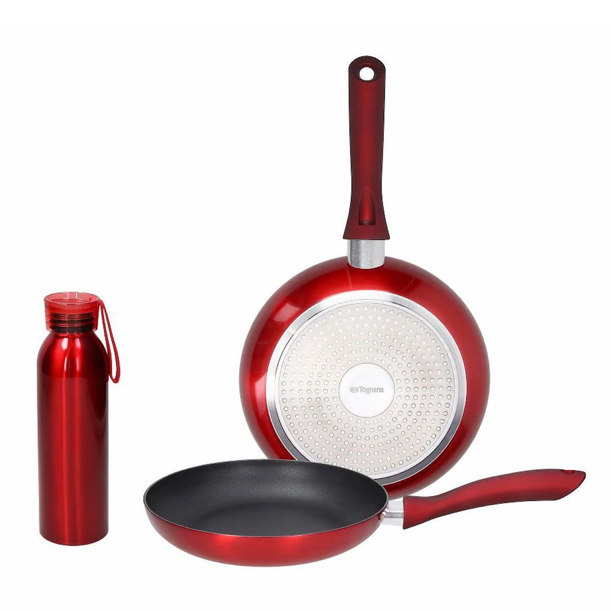 Shiny Red Line set 24-28cm With Aluminium Bottle P9216