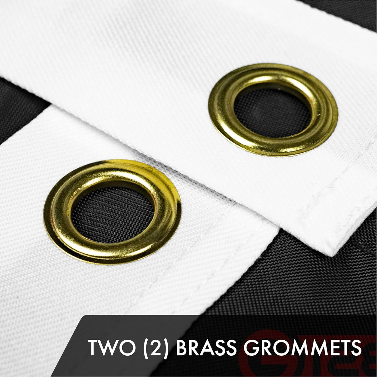 2x3 FT Embroidered U.S. American Flag with Brass Grommets T7525
