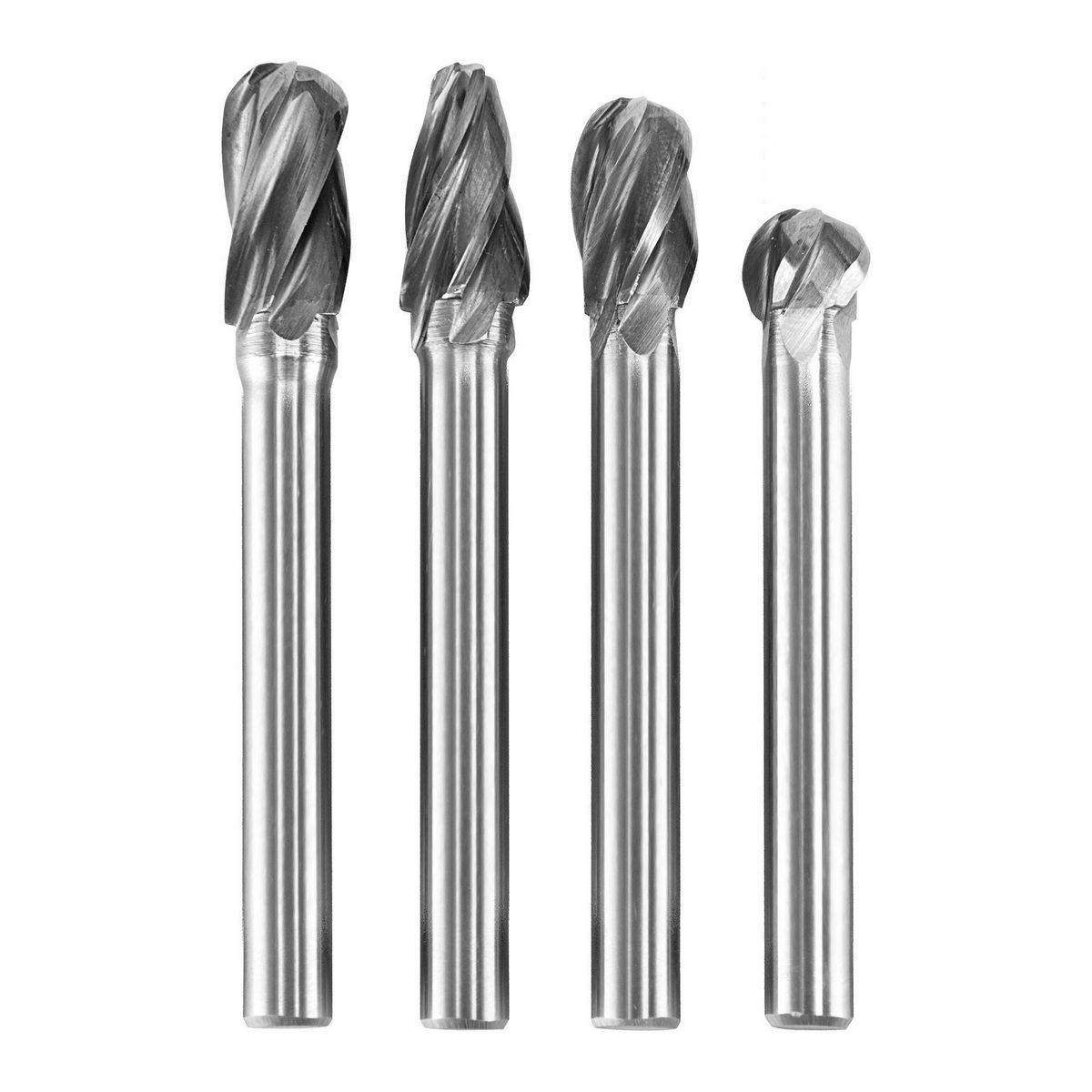 2 in. Solid Carbide Burrs, 4 Piece Q154981