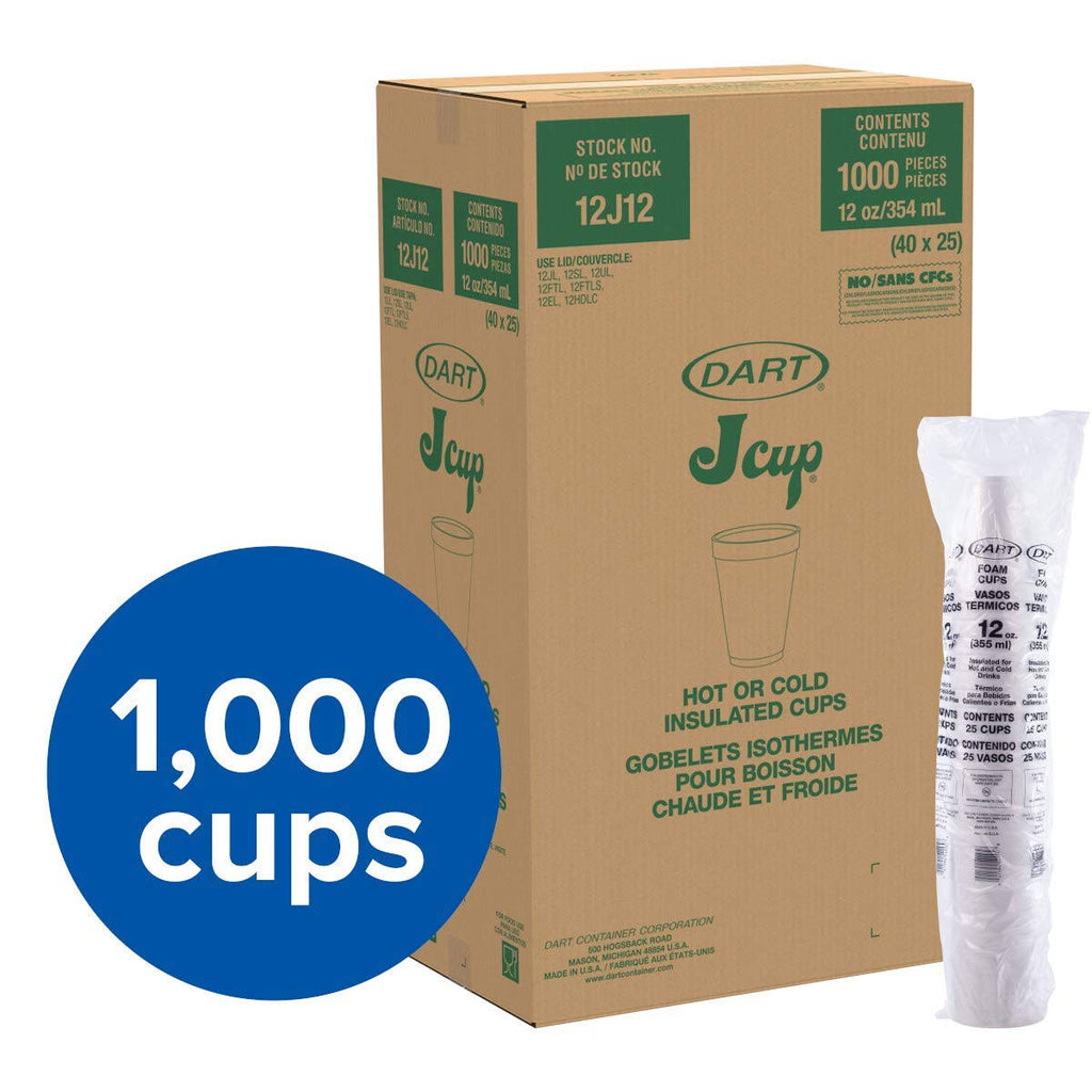 12 oz Foam Cup Case of 1000 W598057