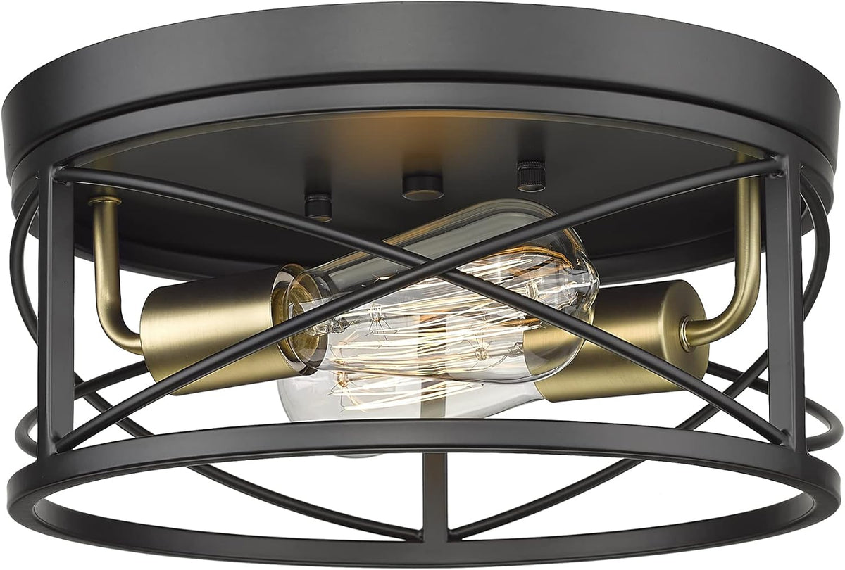 12 Inch 2-Light Flush Mount Ceiling Light Fixture V5248