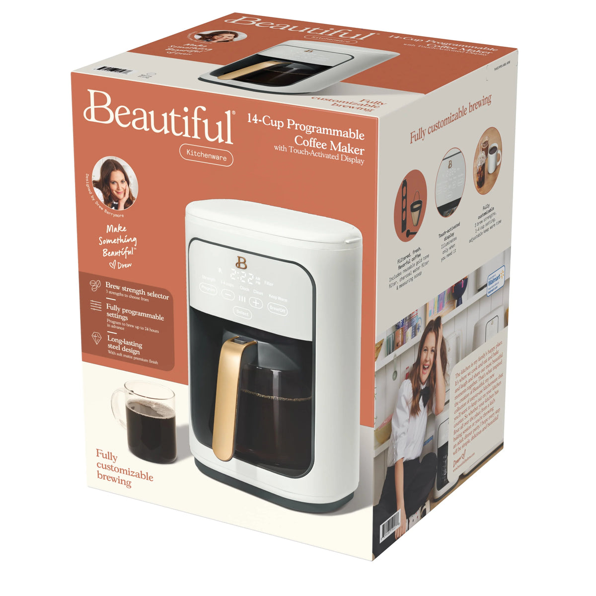 14-Cup Programmable Drip Coffee Maker with Touch-Activated Display H7265