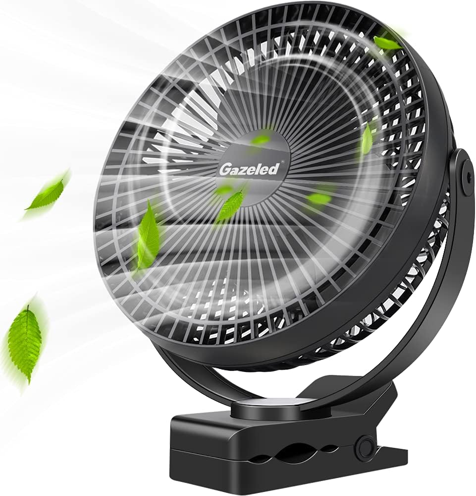 Rechargeable 10000mAh 8 Inch Clip On Fan E958
