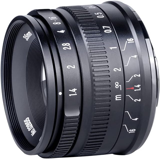 35mm F1.4 APS-C Manual Focus Fixed Lens MFT M4/3 Mount P808689