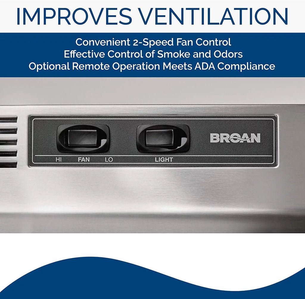 Stainless Steel Ductless Range Hood Insert with Light Q627479