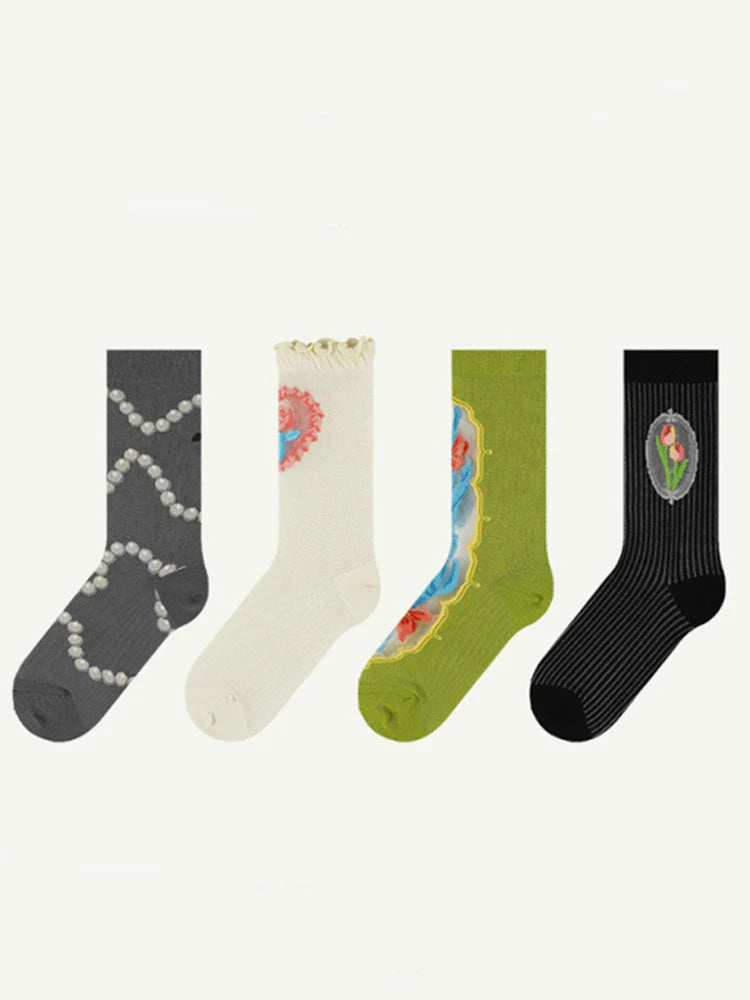 Printed Socks B3597