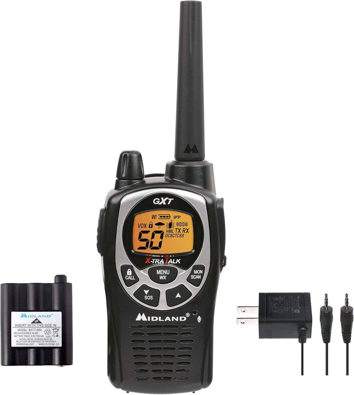 50 Channel Waterproof GMRS Two-Way Radio 3-Pack T47450