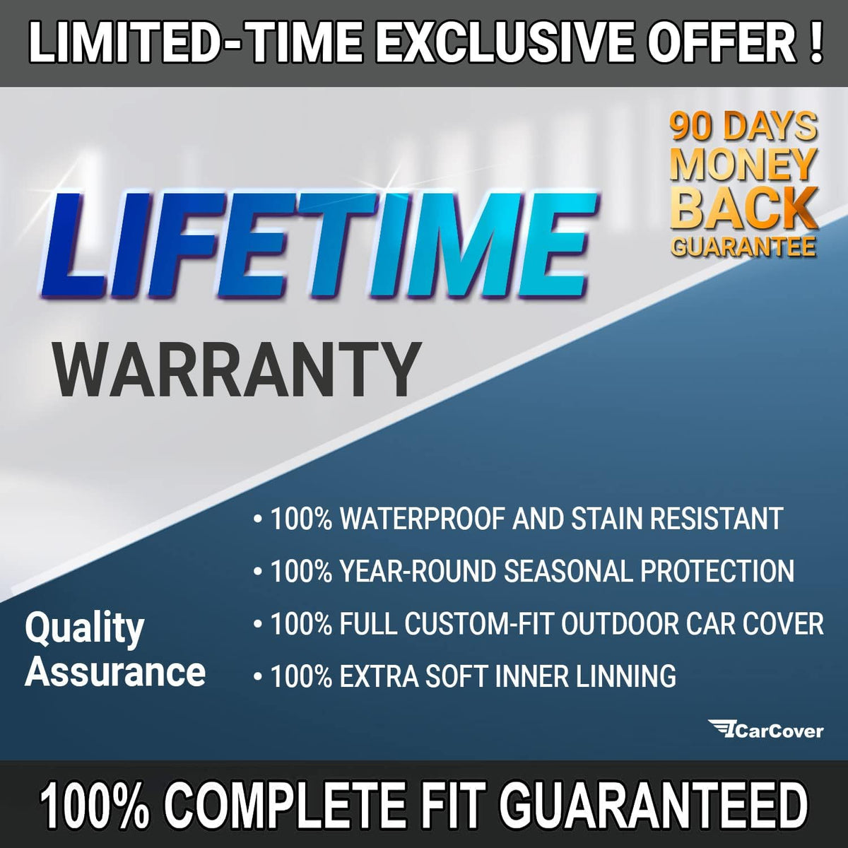 Waterproof Full Car Cover with Straps C4135