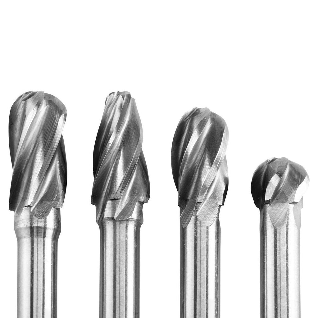 2 in. Solid Carbide Burrs, 4 Piece Q154981