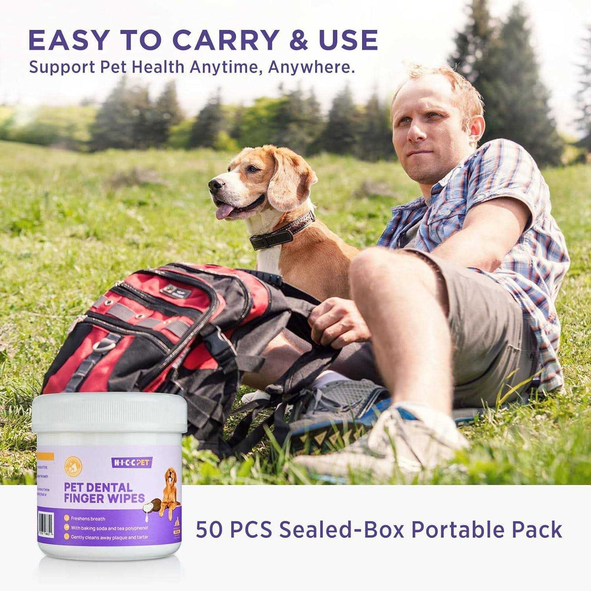 Teeth Cleaning Wipes for Dogs & Cats I182564