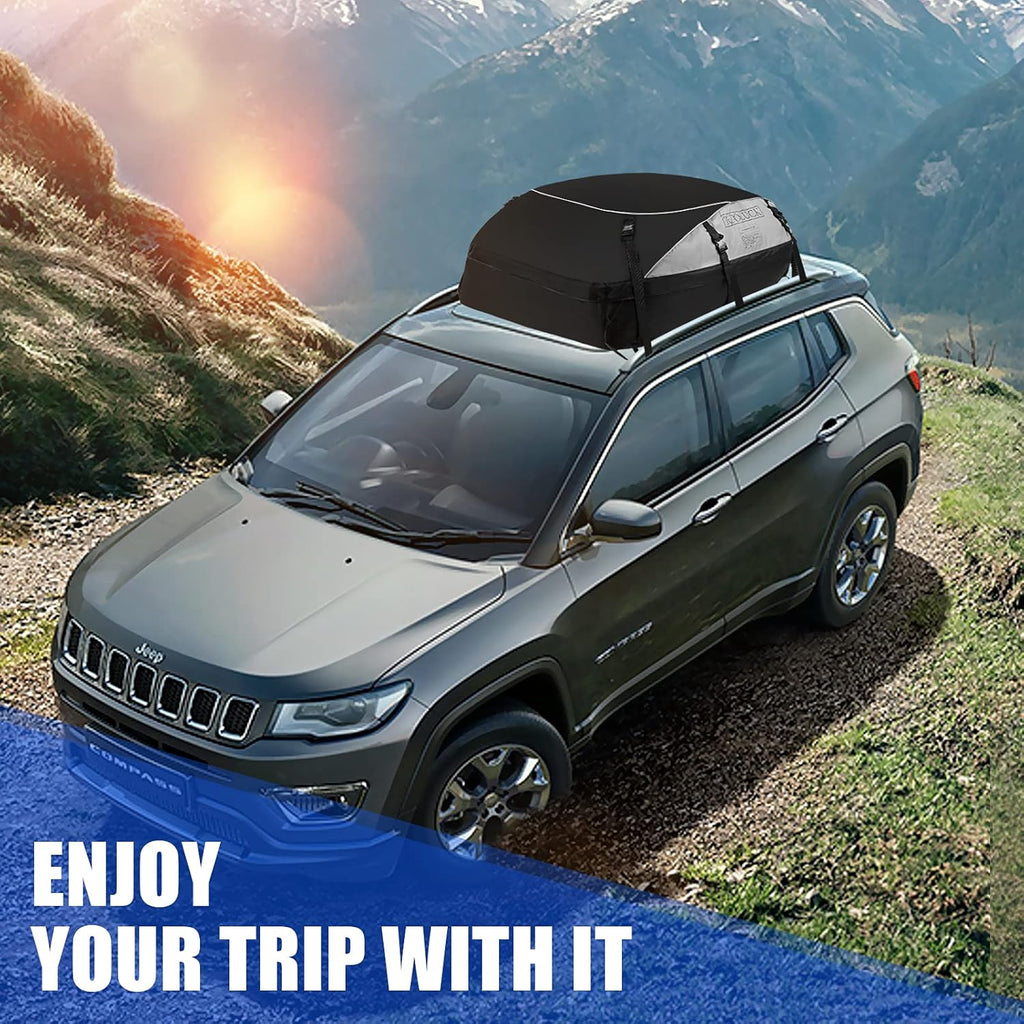 20 Cubic Waterproof Rooftop Cargo Carrier with Straps G97976