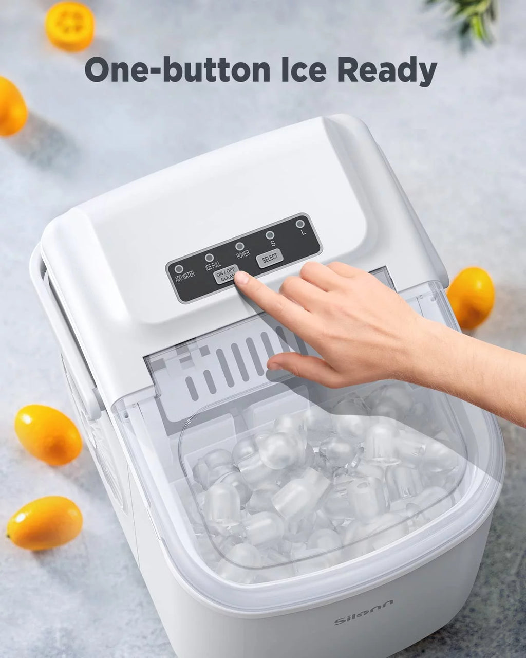 Countertop Ice Maker with Ice Scoop and Basket B5259