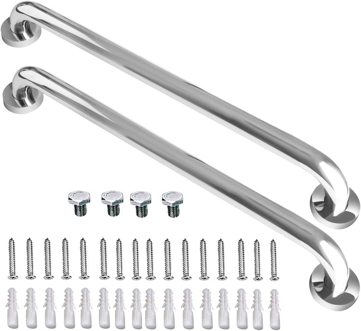 2 Pack 32 Inch Stainless Steel Shower Grab Bar R920942