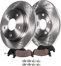 12 Rear Disc Rotors + Ceramic Brake Pads 4pc Set U459