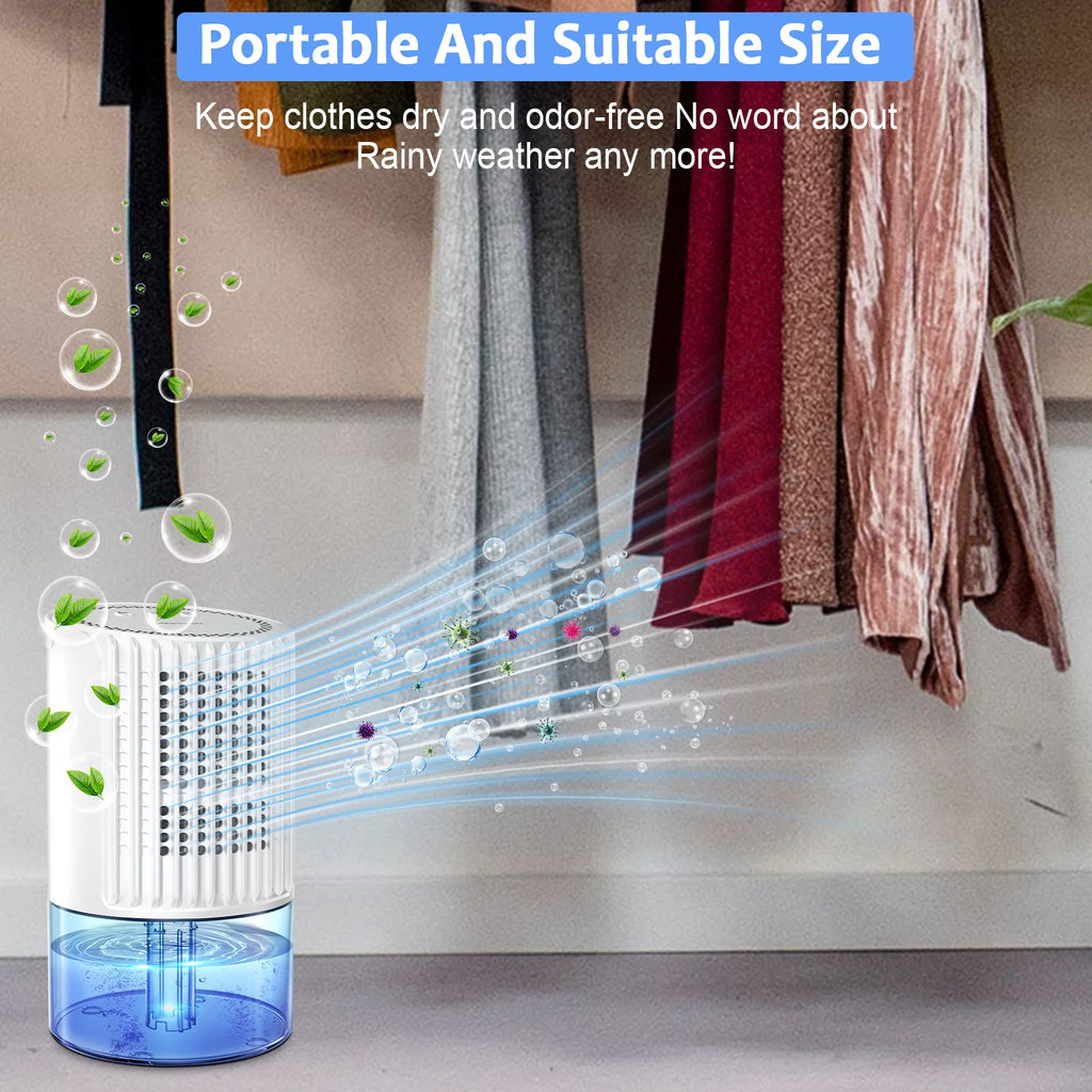 Portable Ultra Quiet Dehumidifier 1000ML White D75557