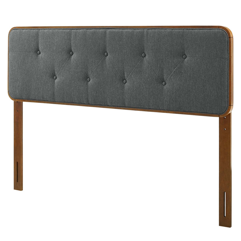 Full Size Tufted Wood Fabric Headboard D5977