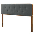 Full Size Tufted Wood Fabric Headboard D5977