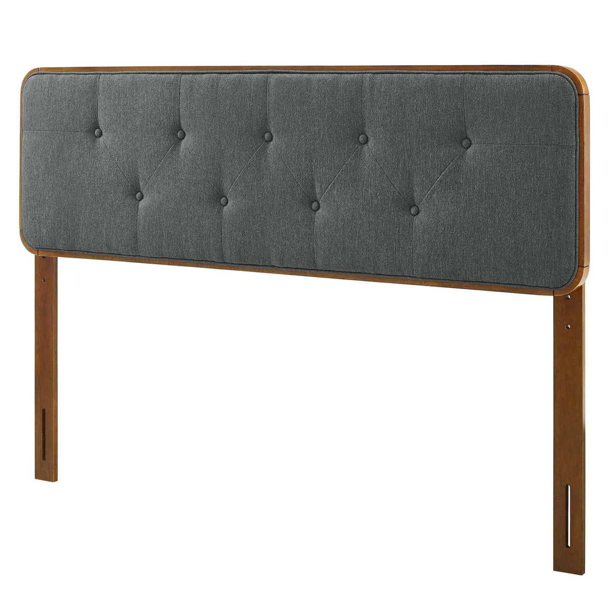 Full Size Tufted Wood Fabric Headboard D5977