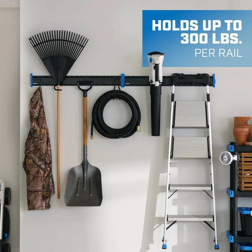 12-Piece Garage Storage Rail Starter Kit S3077