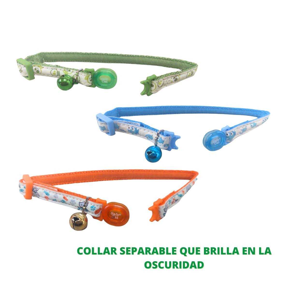 Glow in The Dark Adjustable Breakaway Cat Collar K25527