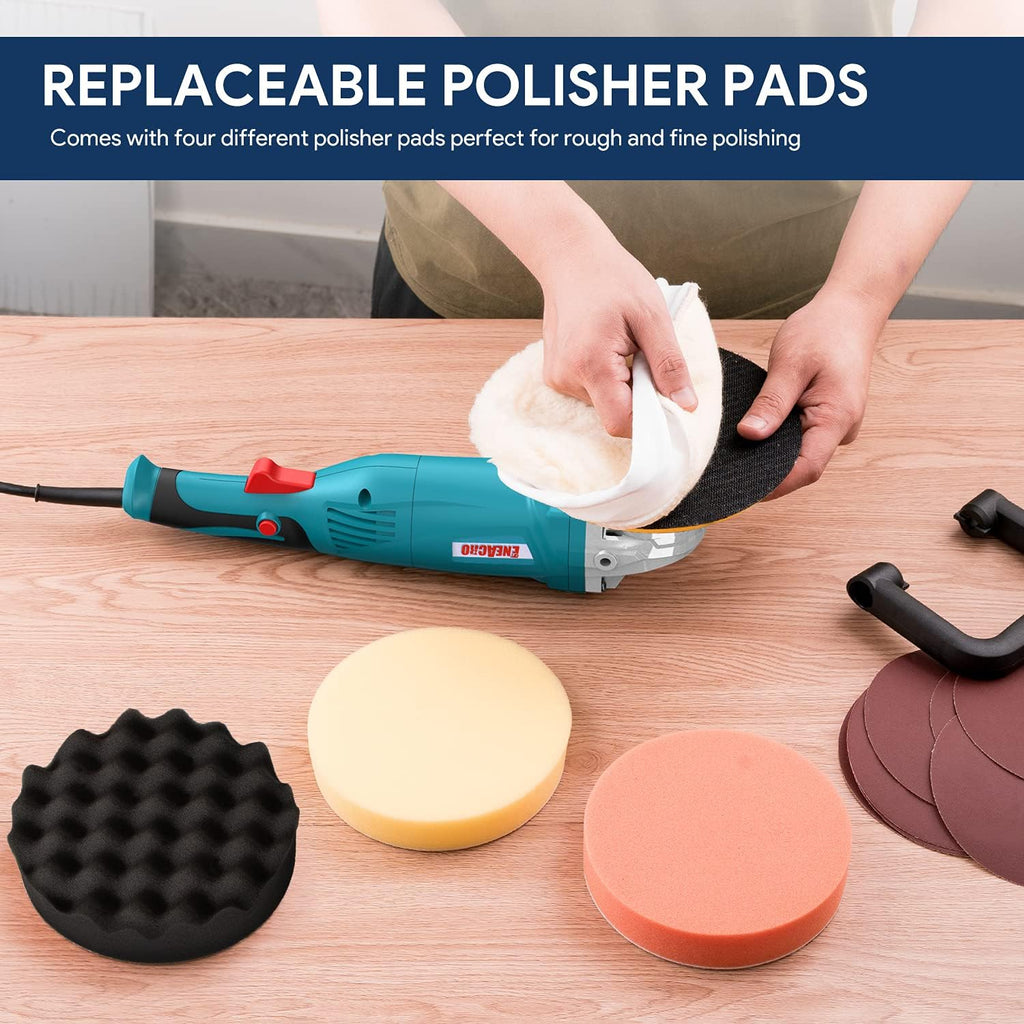 1200W Variable Speed Rotary Car Polisher J902