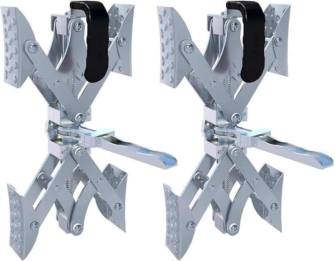 X-Shaped Wheel Chock Stabilizer with Integrated Wrench, 2 Sets Y290887