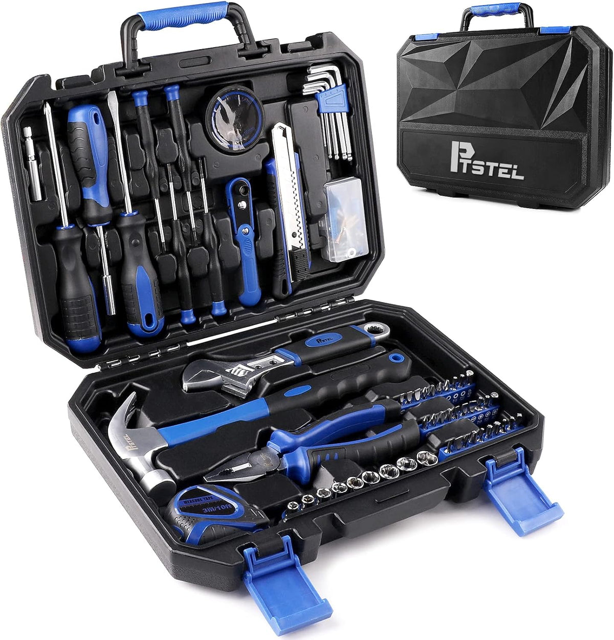 228 Piece Household Hand Tool Kit with Toolbox Storage Case M1539