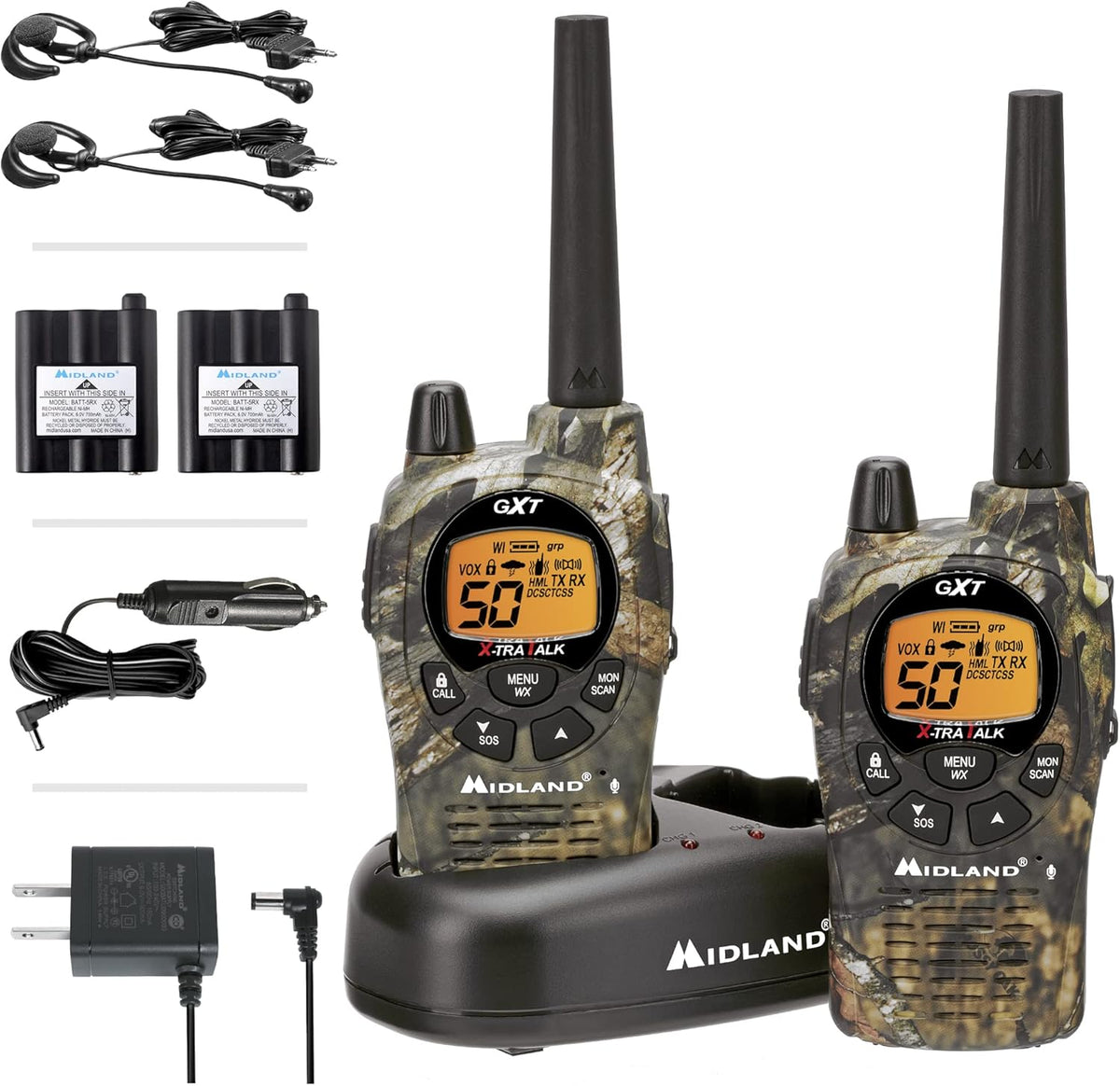 50 Channel Waterproof GMRS Two-Way Radio 3-Pack T47450